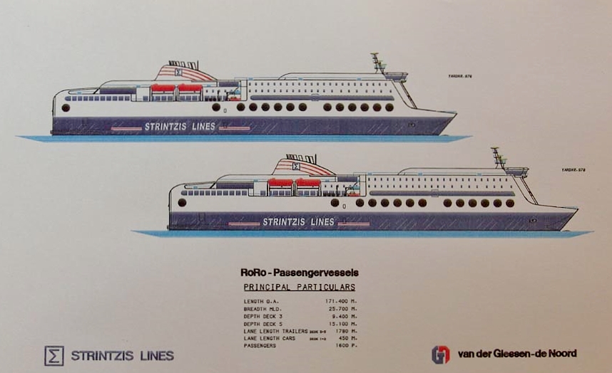 Strintzis Lines' planned Superferry Atlantic and Superferry Pacific